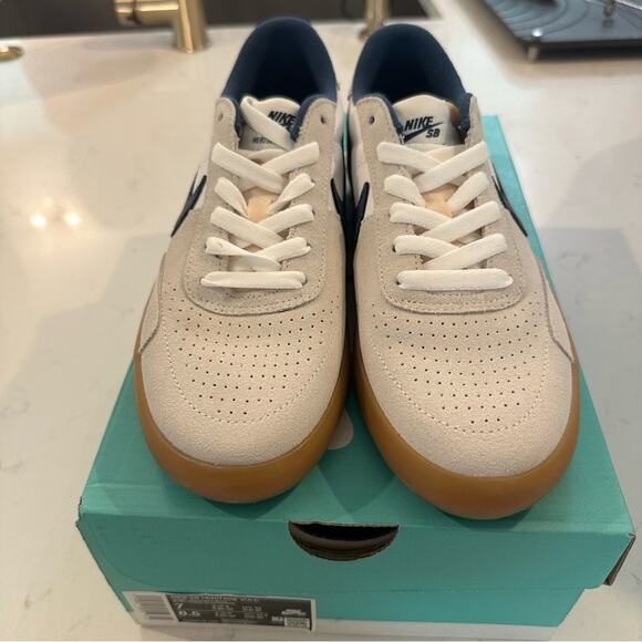 Nike SB Heritage Vulc in Summit White Navy Sneakers Size 7M/8.5W - Picture 6 of 7
